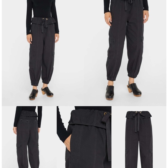 Ulla Johnson "Alden" Pants Noir Size 10 - Picture 1 of 10